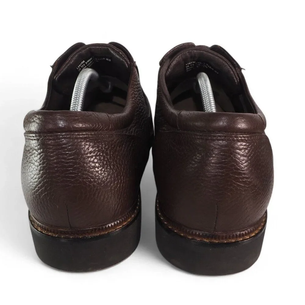 Apex Lexington Moc Toe Dress Oxfords Brown Leather LT910M‎ Men's 12 XW